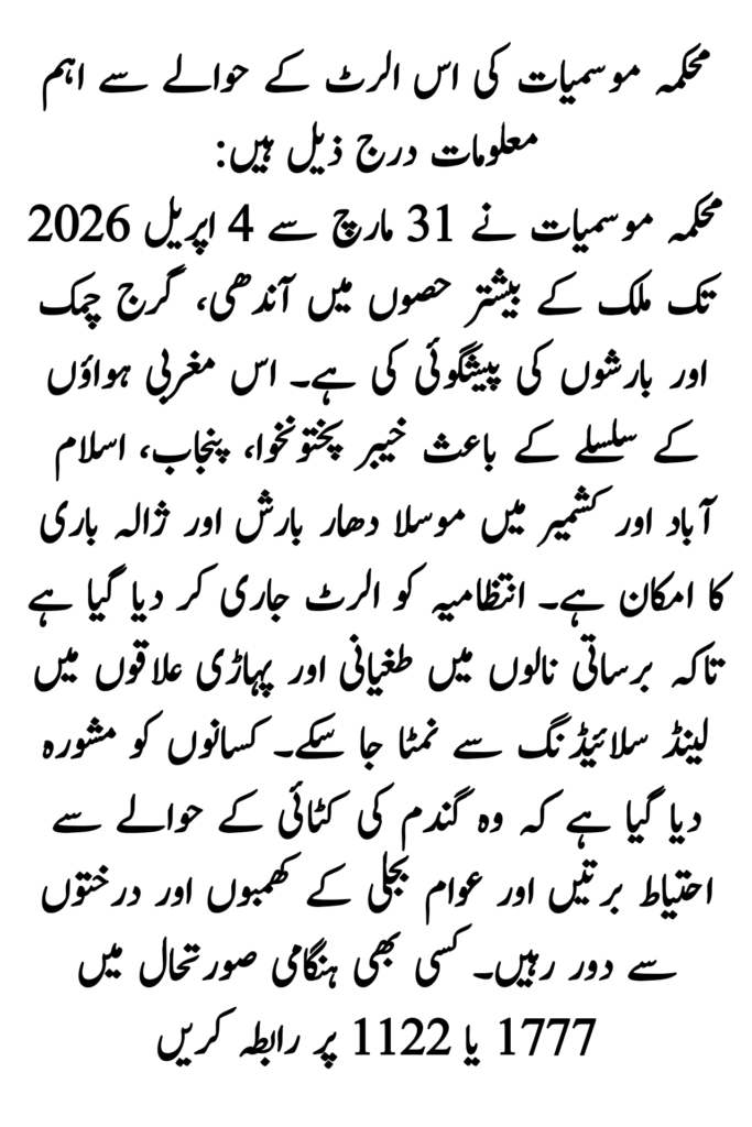 Pakistan Weather Big Update